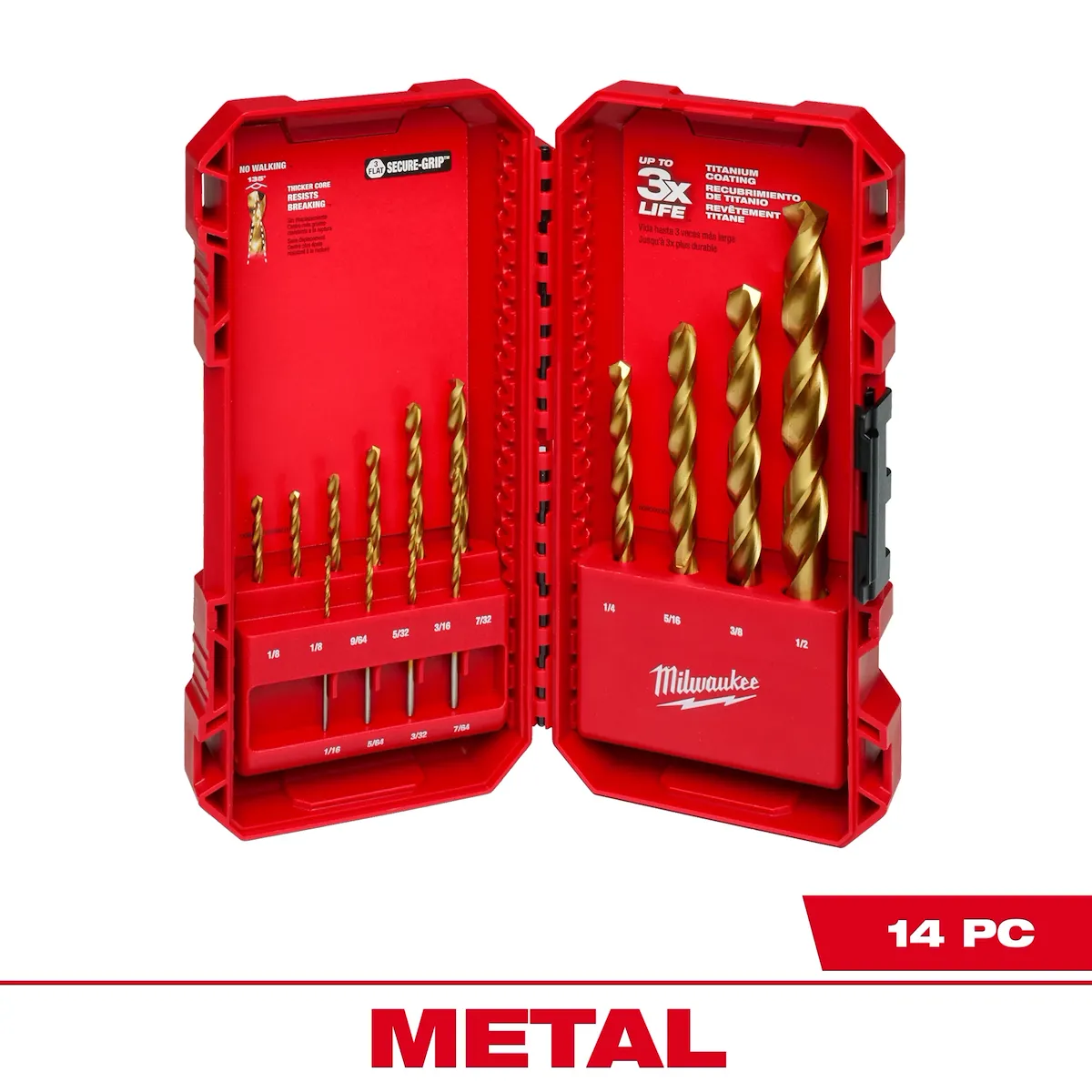 THUNDERBOLT® Titanium Drill Bit Set - 14PC