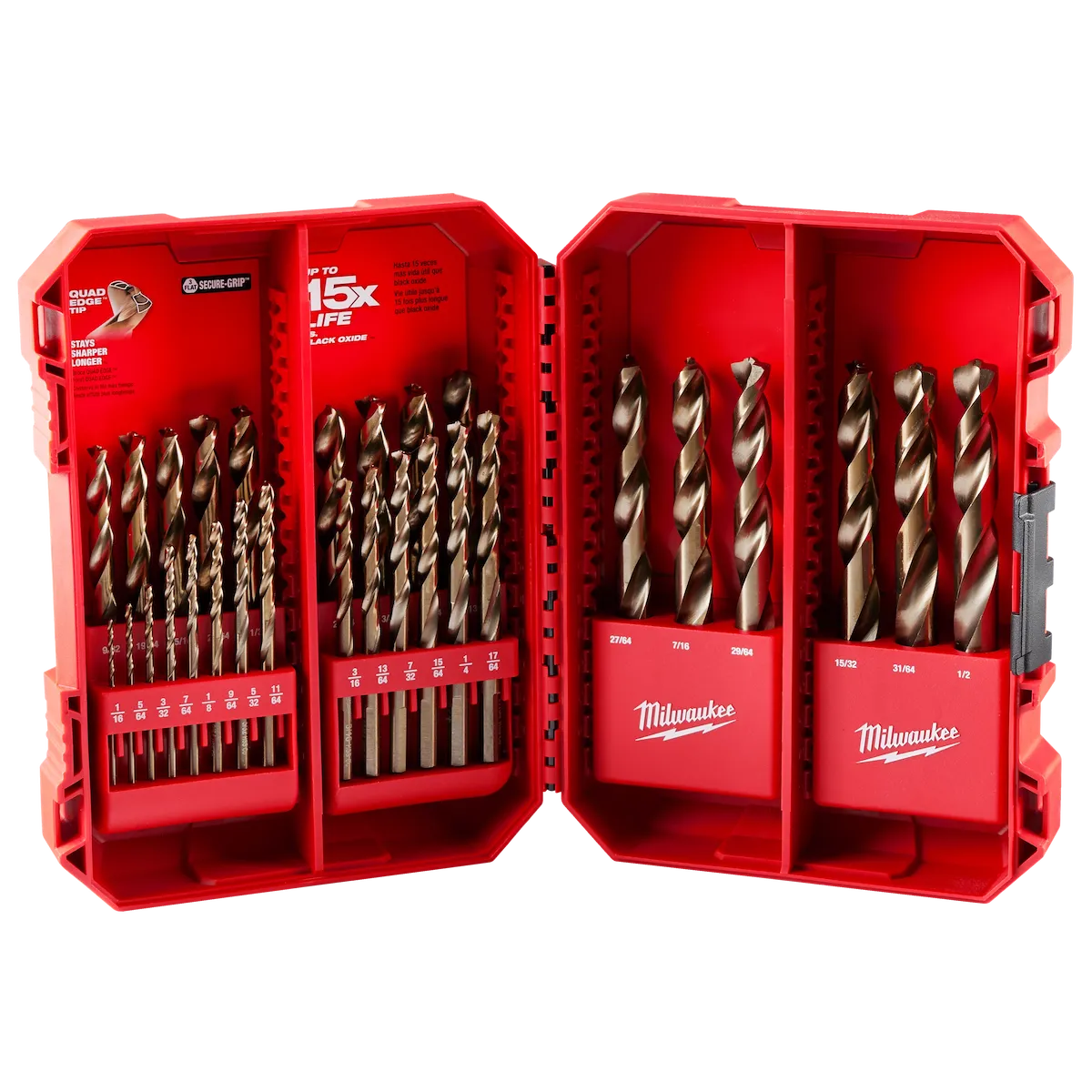 RED HELIX™ Cobalt Drill Bit Set - 29PC