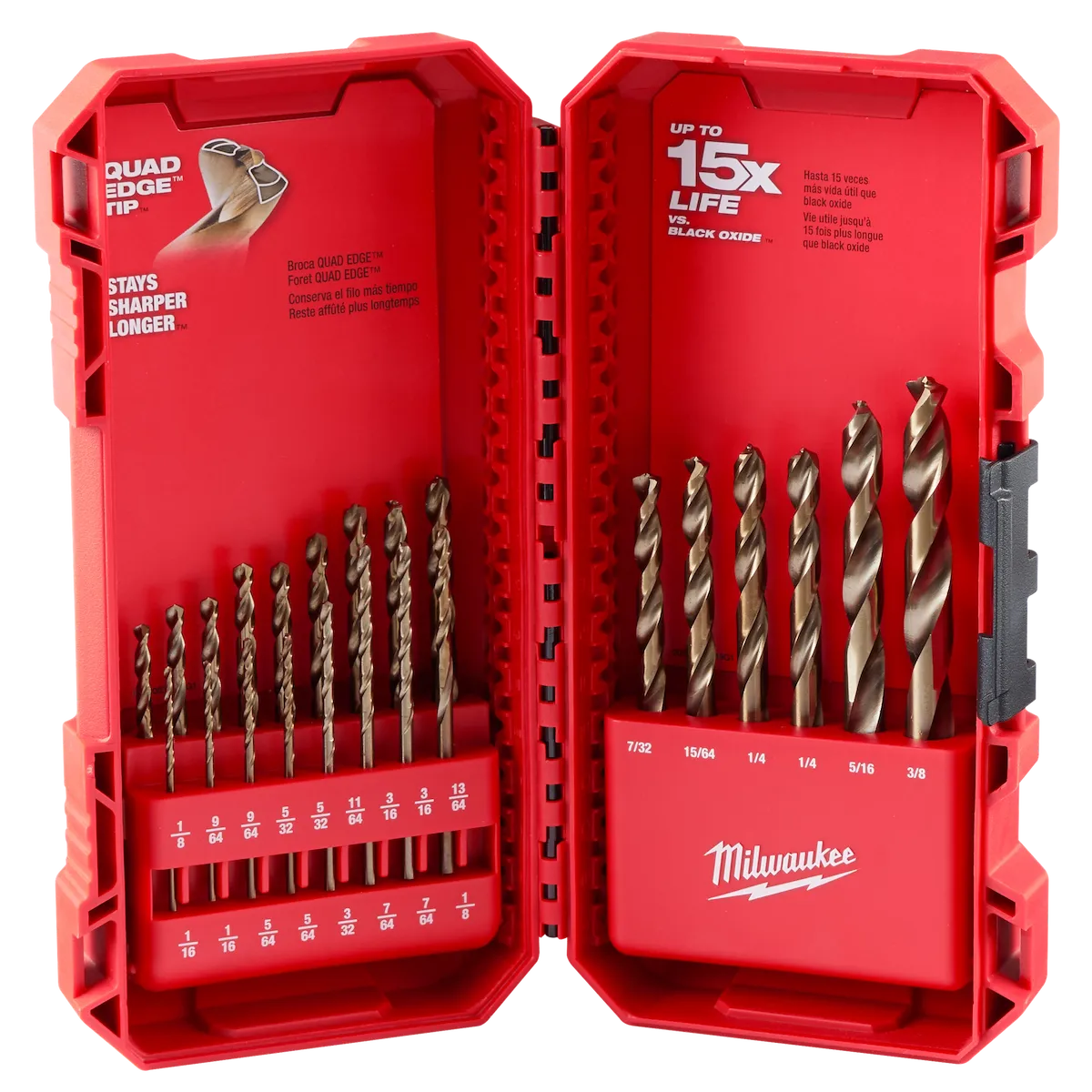 RED HELIX™ Cobalt Drill Bit Set - 23PC