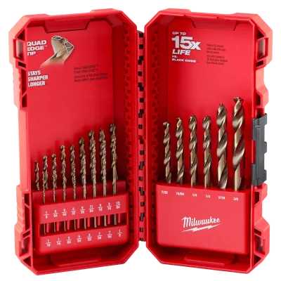 RED HELIX™ Cobalt Drill Bit Set - 23PC