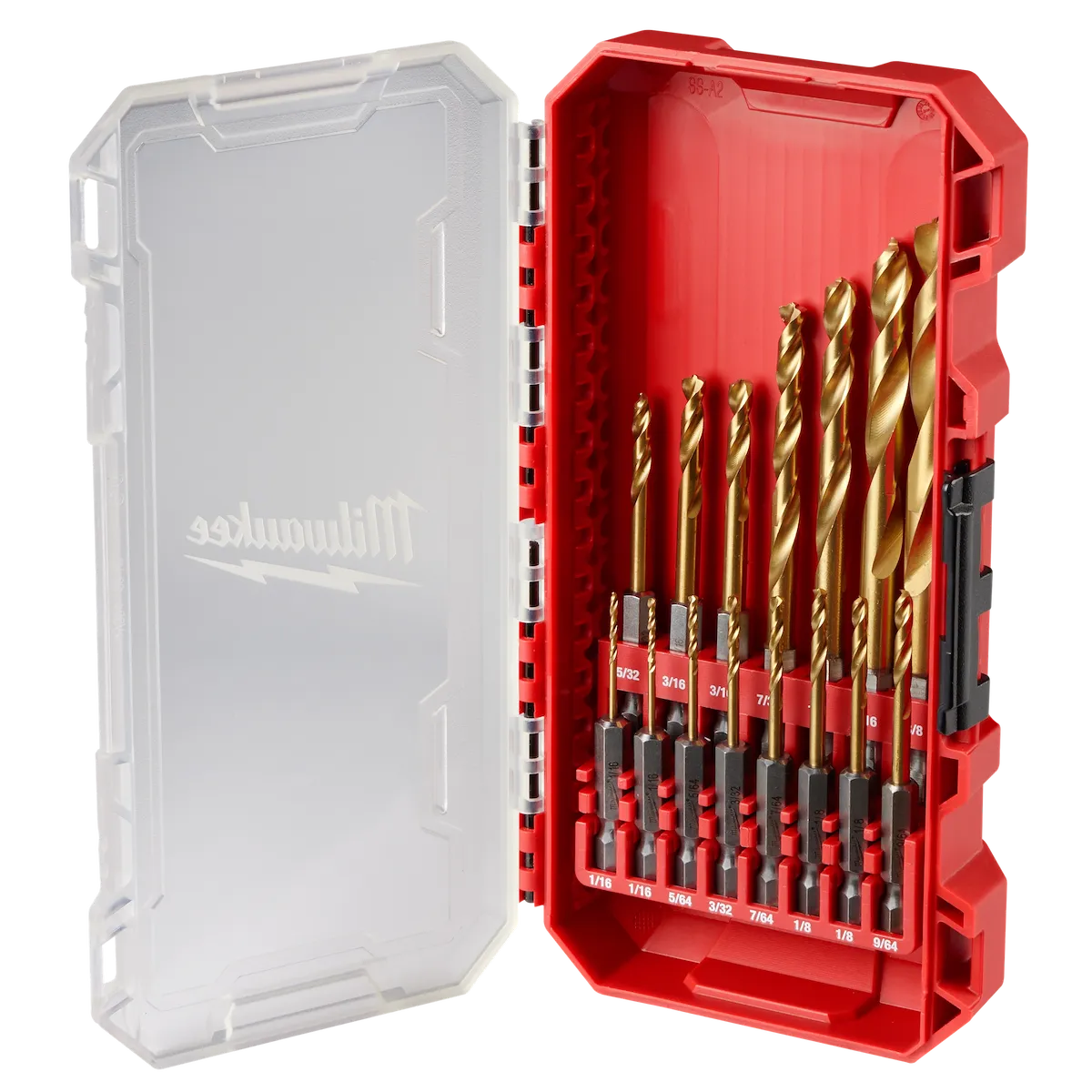 SHOCKWAVE Impact Duty™ RED HELIX™ Titanium Drill Bit Set - 15PC