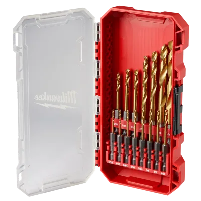 SHOCKWAVE Impact Duty™ RED HELIX™ Titanium Drill Bit Set - 15PC
