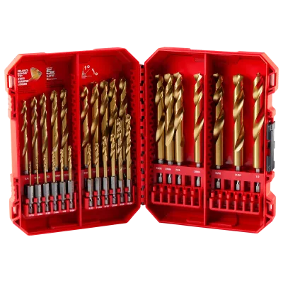SHOCKWAVE Impact Duty™ RED HELIX™ Titanium Drill Bit Set - 29PC