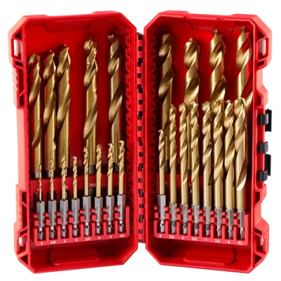 SHOCKWAVE Impact Duty™ RED HELIX™ Titanium Metric Drill Bit Set - 25PC