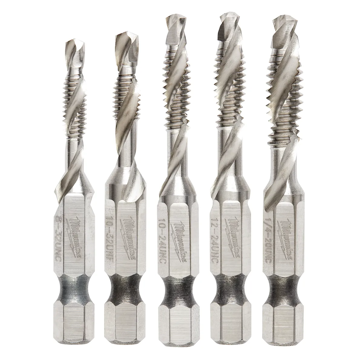 SHOCKWAVE™ 5PC SAE Steel Drill Tap Set