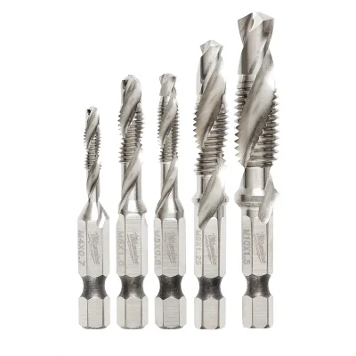 5PC SHOCKWAVE Metric Steel Drill Tap Set