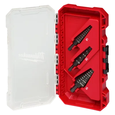 3PC Step Drill Bit Set