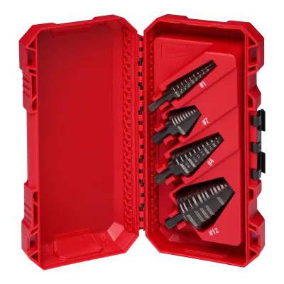 4PC Step Drill Bit Set