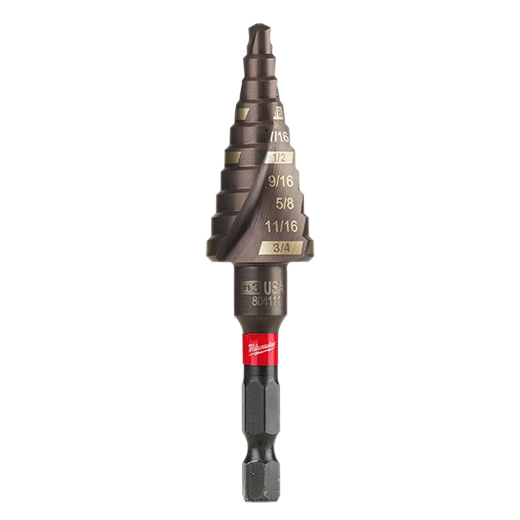 SHOCKWAVE Impact Duty #3 3/16 - 3/4" Step Bit