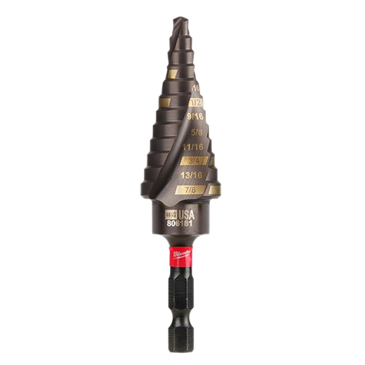 SHOCKWAVE Impact Duty #4 3/16 - 7/8" Step Bit