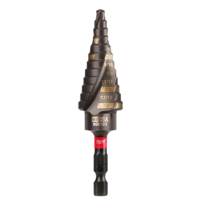 SHOCKWAVE Impact Duty #4 3/16 - 7/8" Step Bit