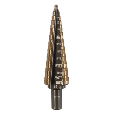 #4 Cobalt Step Drill Bit