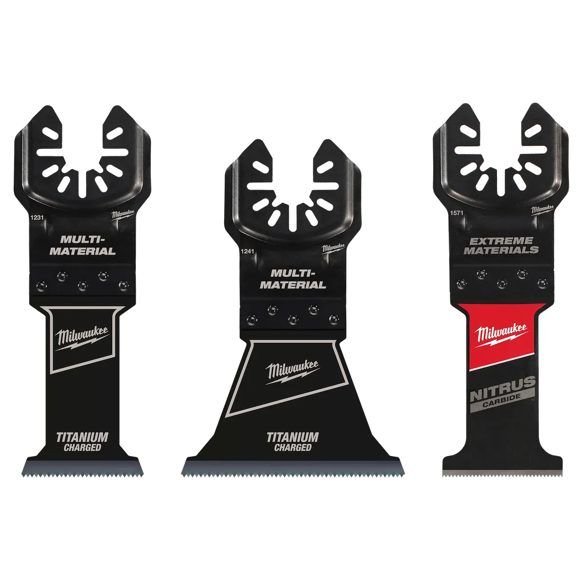 3 PC Multi-Material Universal Fit Oscillating Multi-Tool Blade Set