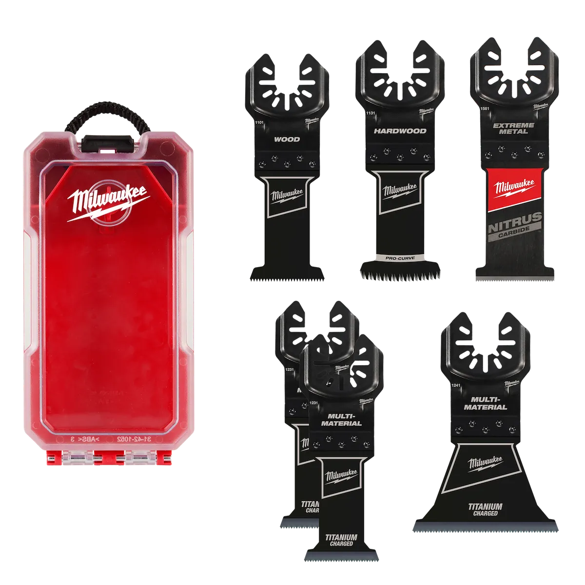 OPEN-LOK™ 6 PC Oscillating Multi-Tool Blade Set