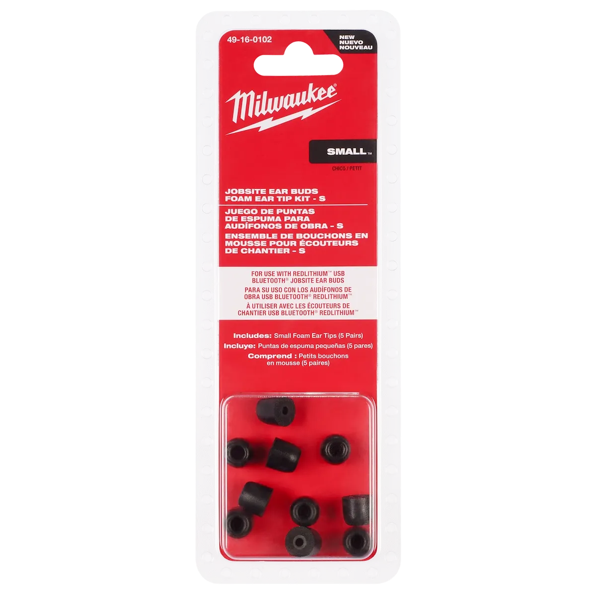 Small Jobsite Ear Buds Foam Ear Tip Kit