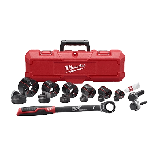 Milwaukee EXACT™ 1/2" to 2" Hand Ratchet Knockout Set