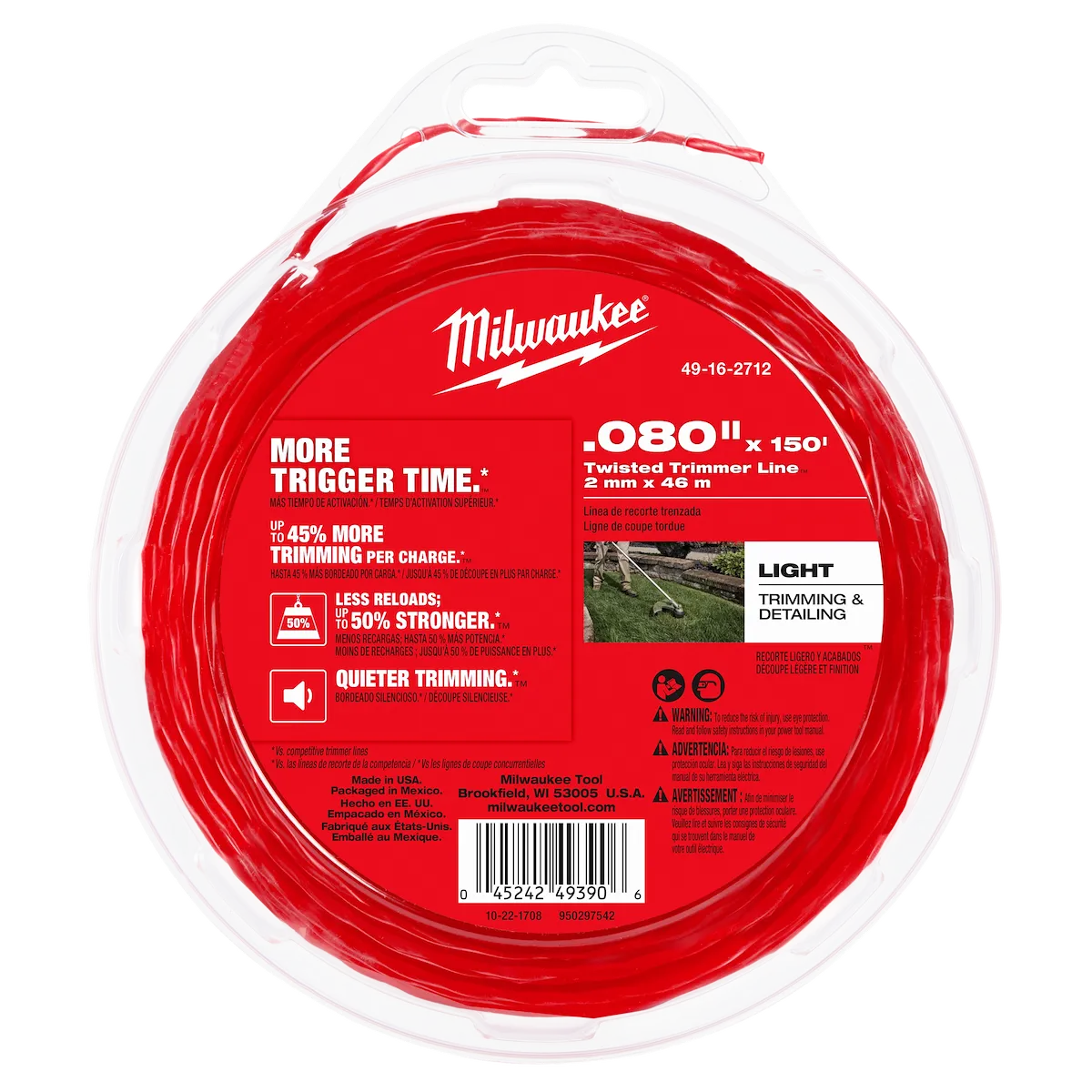 .080" x 150' Twisted Trimmer Line