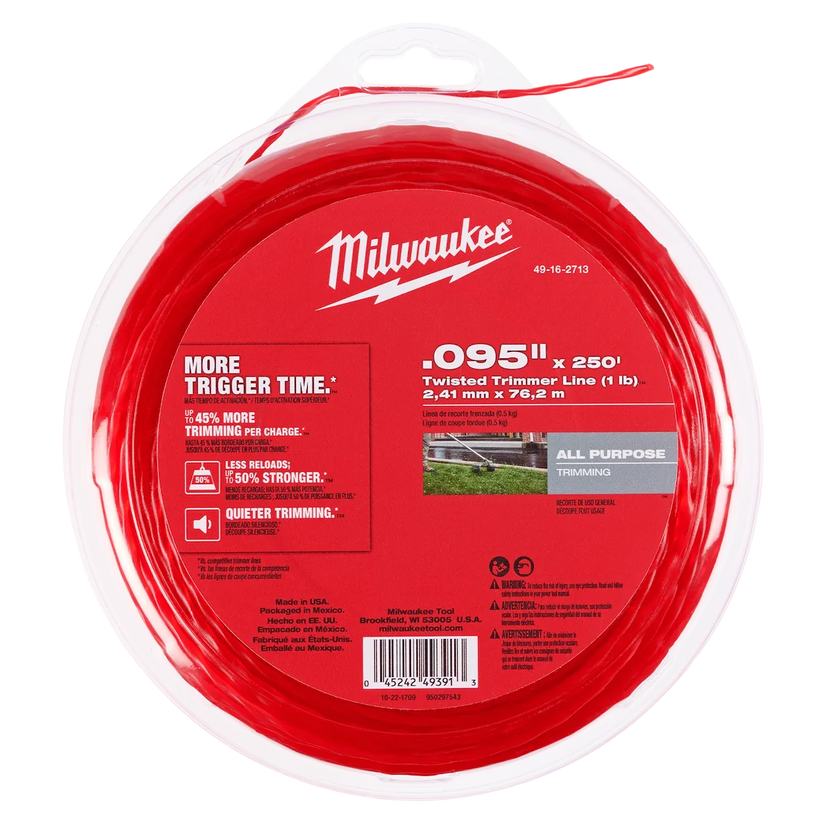 .095" x 250' Twisted Trimmer Line