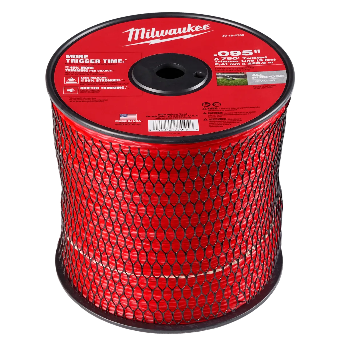 .095" x 750' Twisted Trimmer Line
