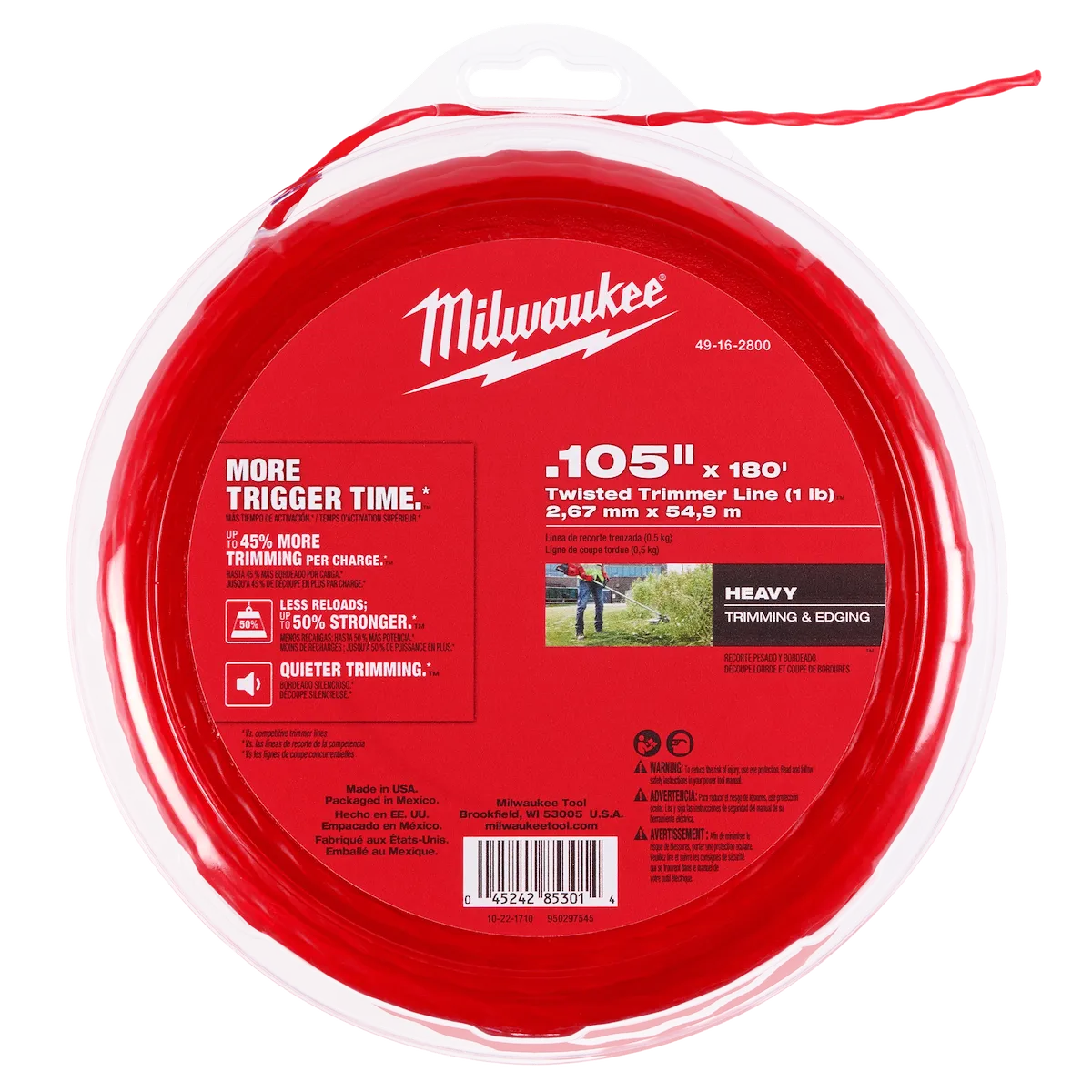 .105" x 180' Twisted Trimmer Line