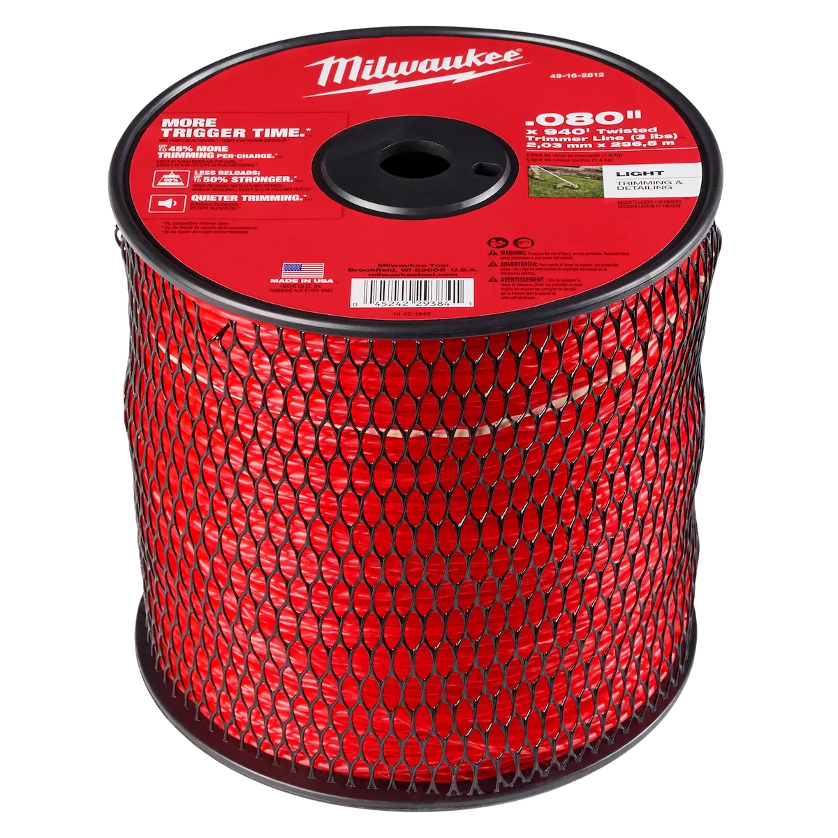 .080" x 940' (3 lb) Twisted Trimmer Line