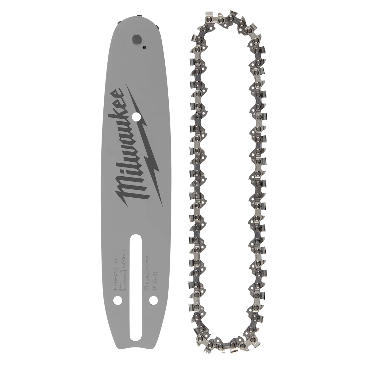 8" 3/8" Low Profile Pitch, .043" Gauge Saw Chain & Guide Bar Set