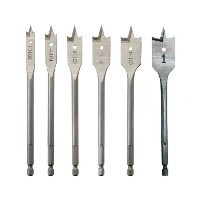 Flat Boring Bit 6" Universal Set 6PC
