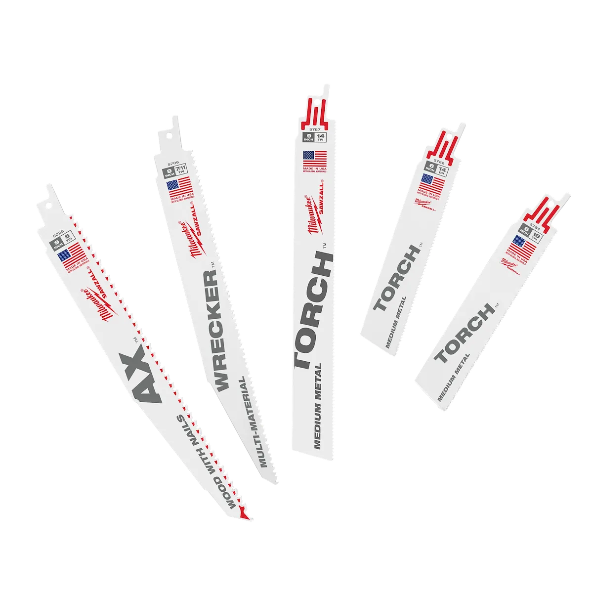 SAWZALL® Demolition Blade Set 5 PC