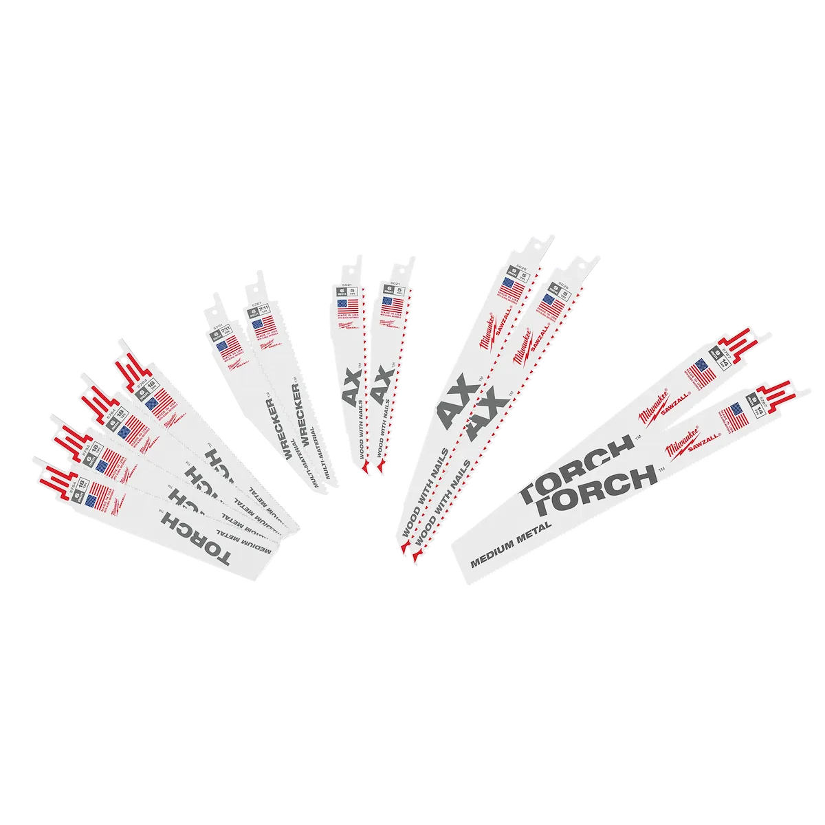 SAWZALL® Demolition Blade Set - 12PC