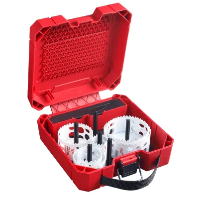 9 PC HOLE DOZER with Carbide Teeth Large Diameter Hole Saw Kit