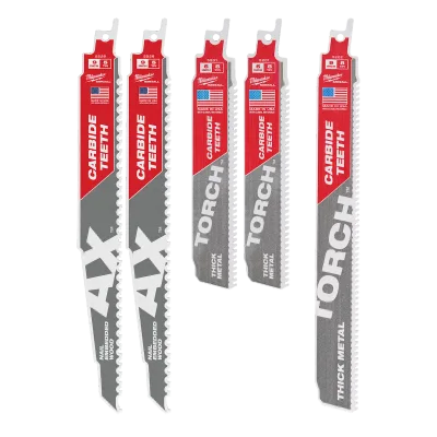 5PC Carbide Teeth Sawzall Blade Set