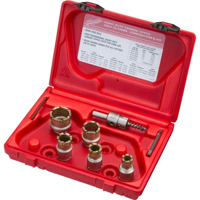 Carbide Cutter Steel Plate Contractor's Kit - 7PC