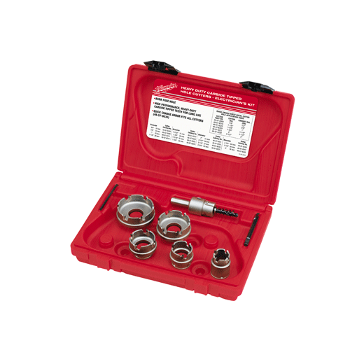 Carbide Cutter Sheet Metal Electrician's Kit - 7PC