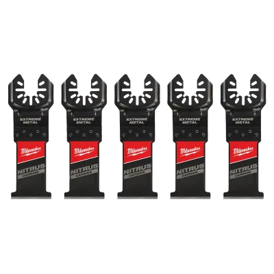 Milwaukee Tool (5PK) NITRUS CARBIDE™ Extreme Metal Universal Fit OPEN-LOK™ Multi-Tool Blade 49-25-1565