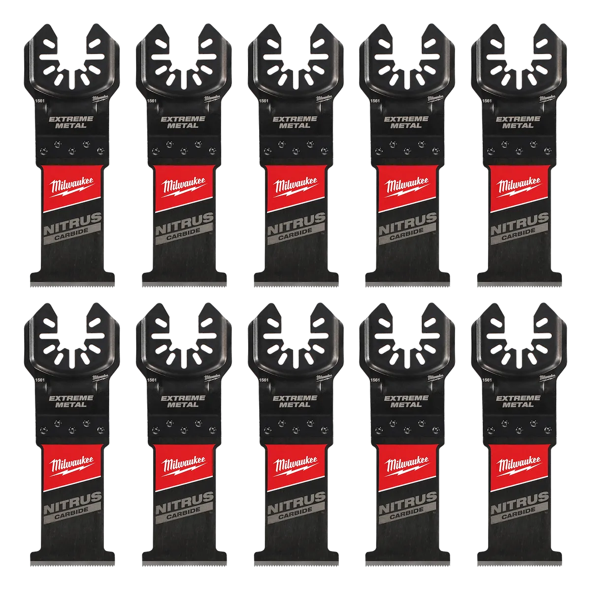 (10PK) NITRUS CARBIDE™ Extreme Metal Universal Fit OPEN-LOK™ Multi-Tool Blade