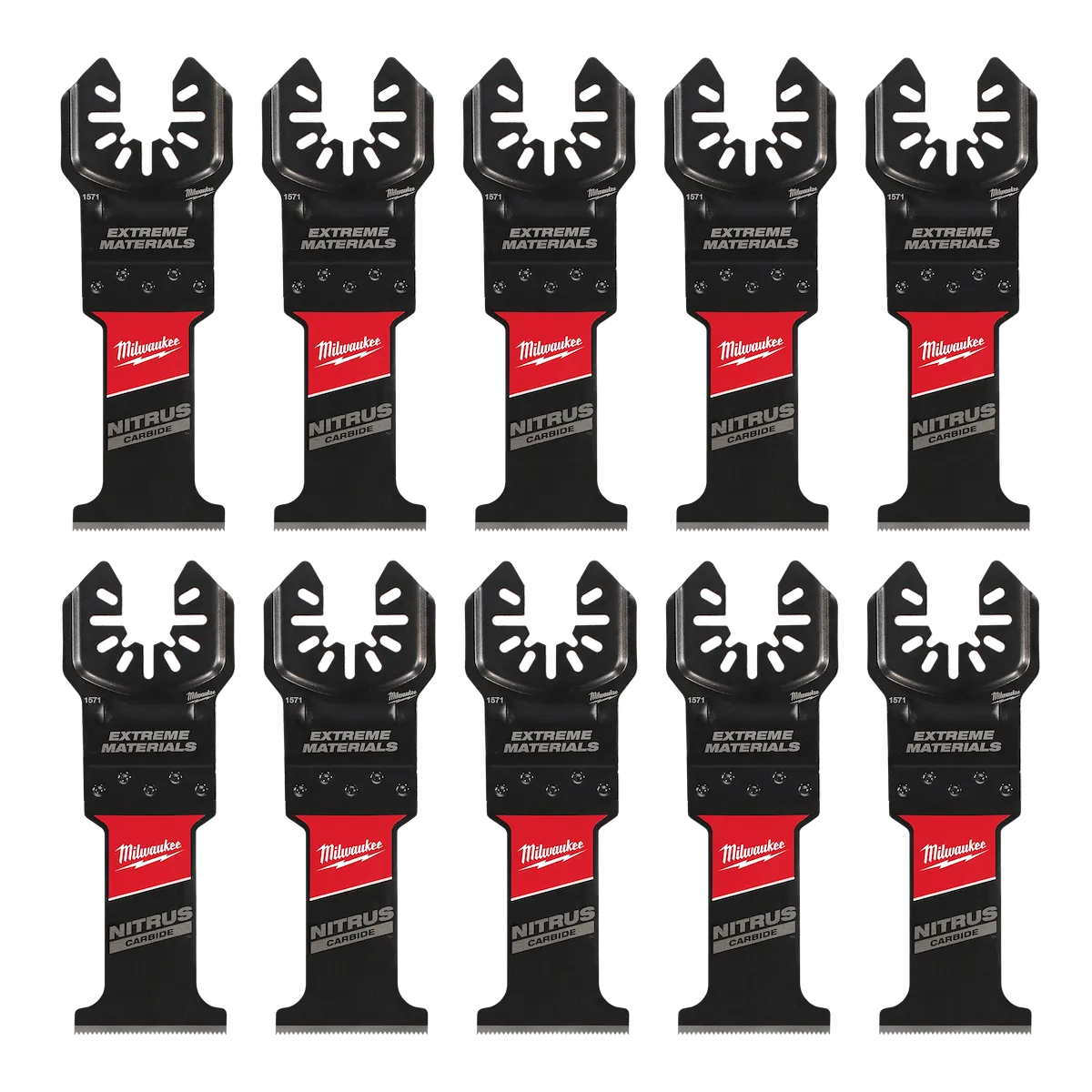 (10PK) NITRUS CARBIDE™ Extreme Materials Universal Fit OPEN-LOK™ Multi-Tool Blade