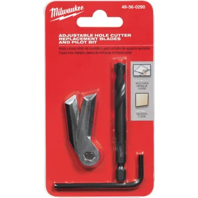 Adjustable Hole Cutter Replacement Blades and Pilot Bit