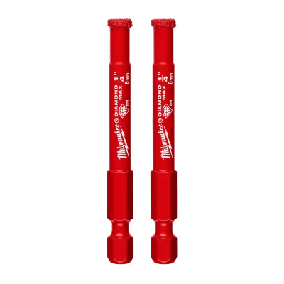 (2PK) 1/4" Diamond Max™ Hole Saw Bits