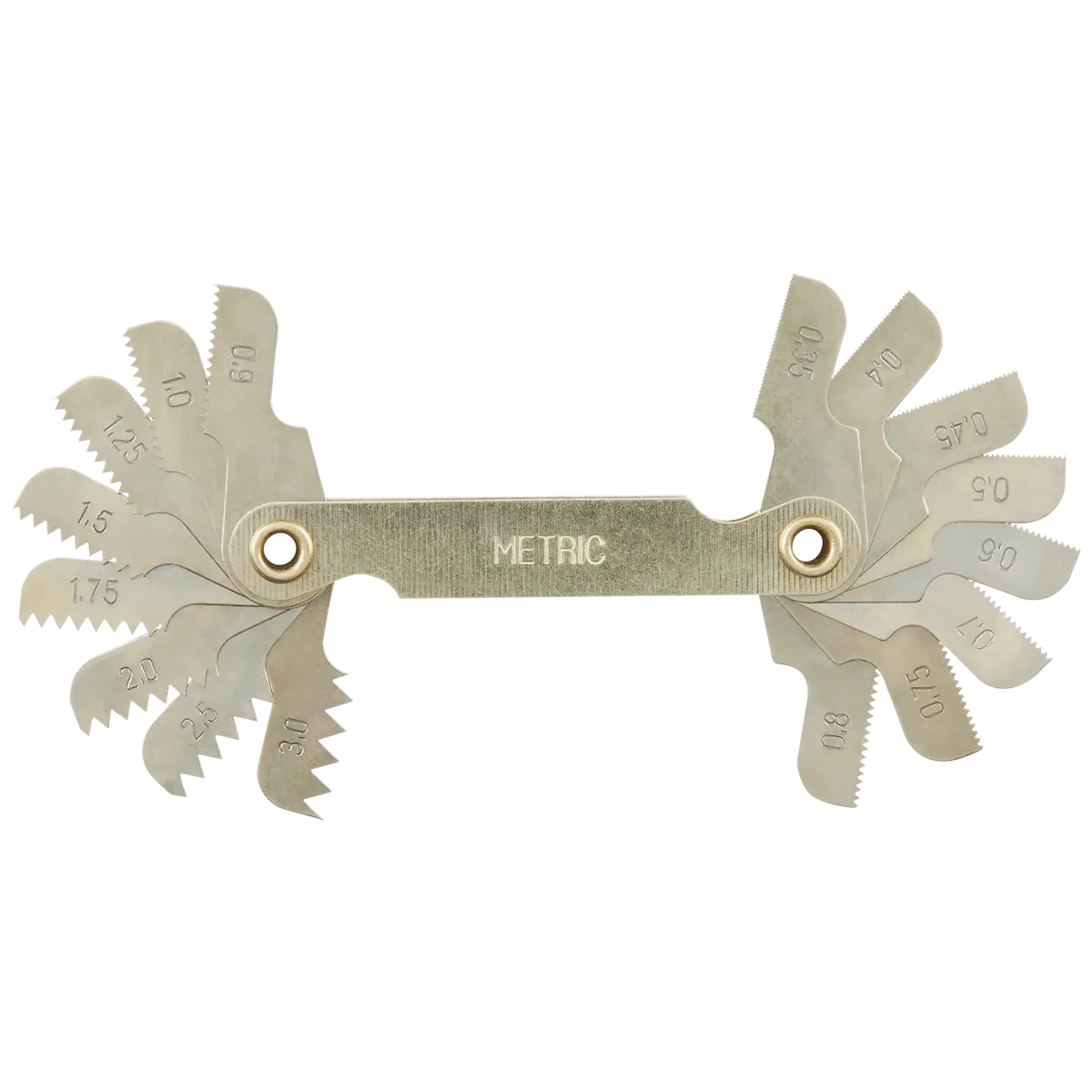 0.35-3.00 mm Metric Thread Pitch Gauge