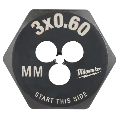M3-0.60 mm 1-Inch Hex Threading Die