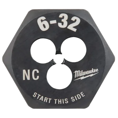 6-32 NC 1-Inch Hex Threading Die