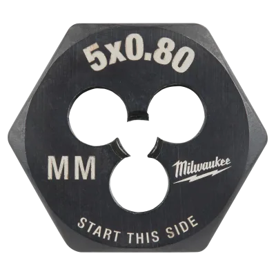 M5-0.80 mm 1-Inch Hex Threading Die
