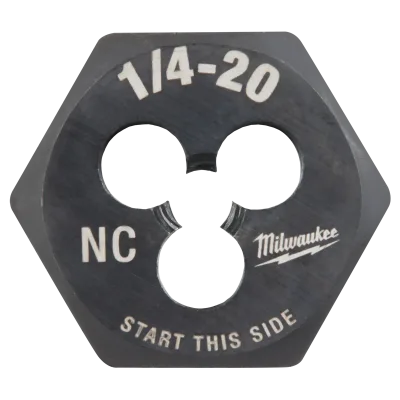 1/4"-20 NC 1-Inch Hex Threading Die