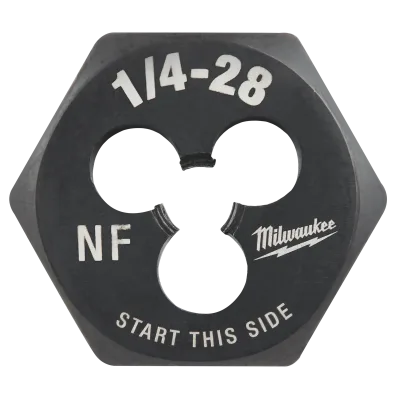 1/4"-28 NF 1-Inch Hex Threading Die