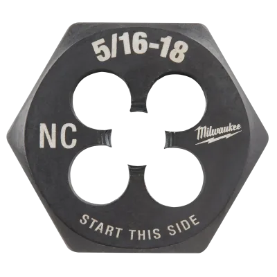 5/16"-18 NC 1-Inch Hex Threading Die