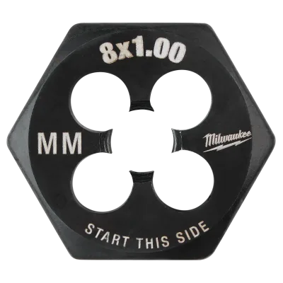 M8-1.00 mm 1-Inch Hex Threading Die