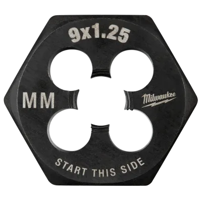M9-1.25 mm 1-Inch Hex Threading Die
