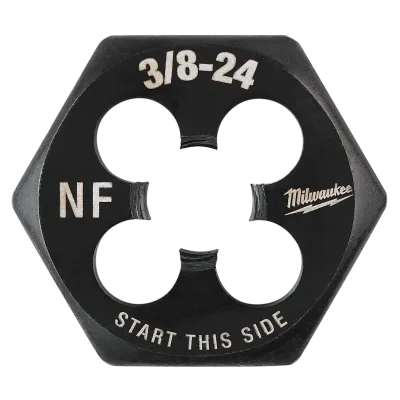 3/8"-24 NF 1-Inch Hex Threading Die