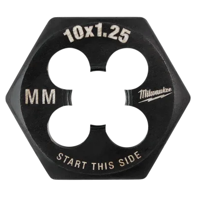 M10-1.25 mm 1-Inch Hex Threading Die