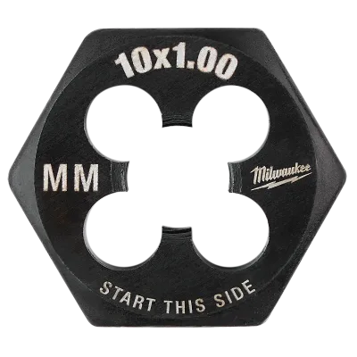 M10-1.00 mm 1-Inch Hex Threading Die